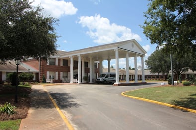 Americus Front Building exterior landscape