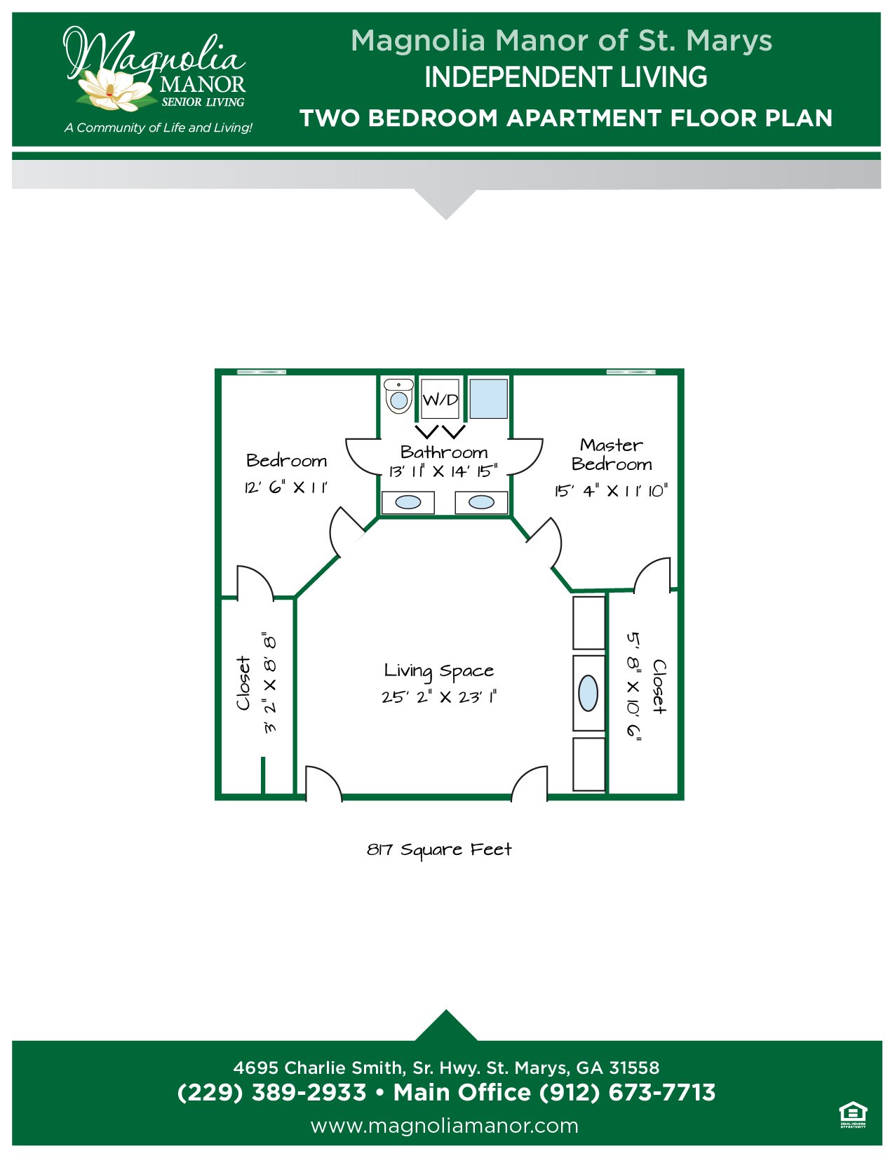 00344 St Marys Two Bedroom Apartment Floor Plans IL 2019-01