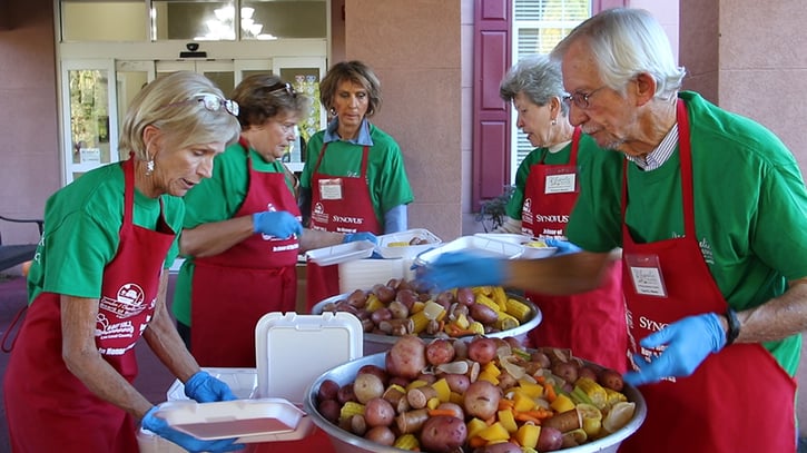 active seniors volunteering