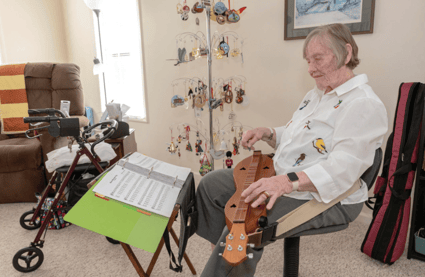 Music therapy for seniors with Alzheimer’s
