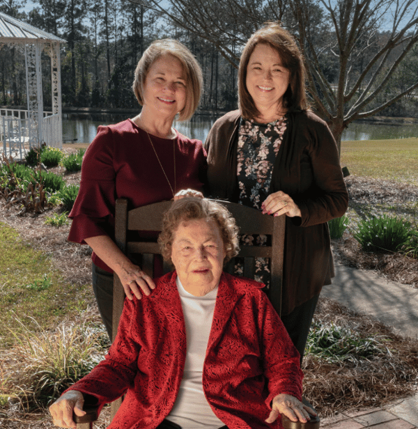 resident with familyHelping Seniors and Families Cope with Grief