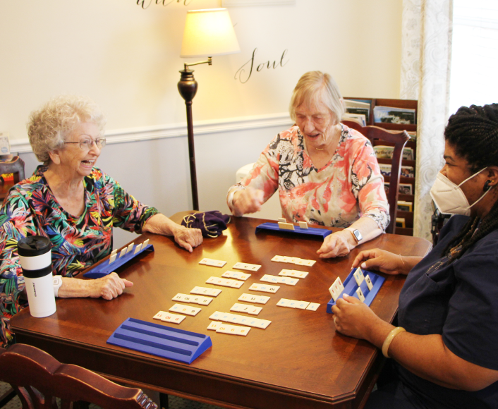 St Simons Residents Playing mahjong_0072 2