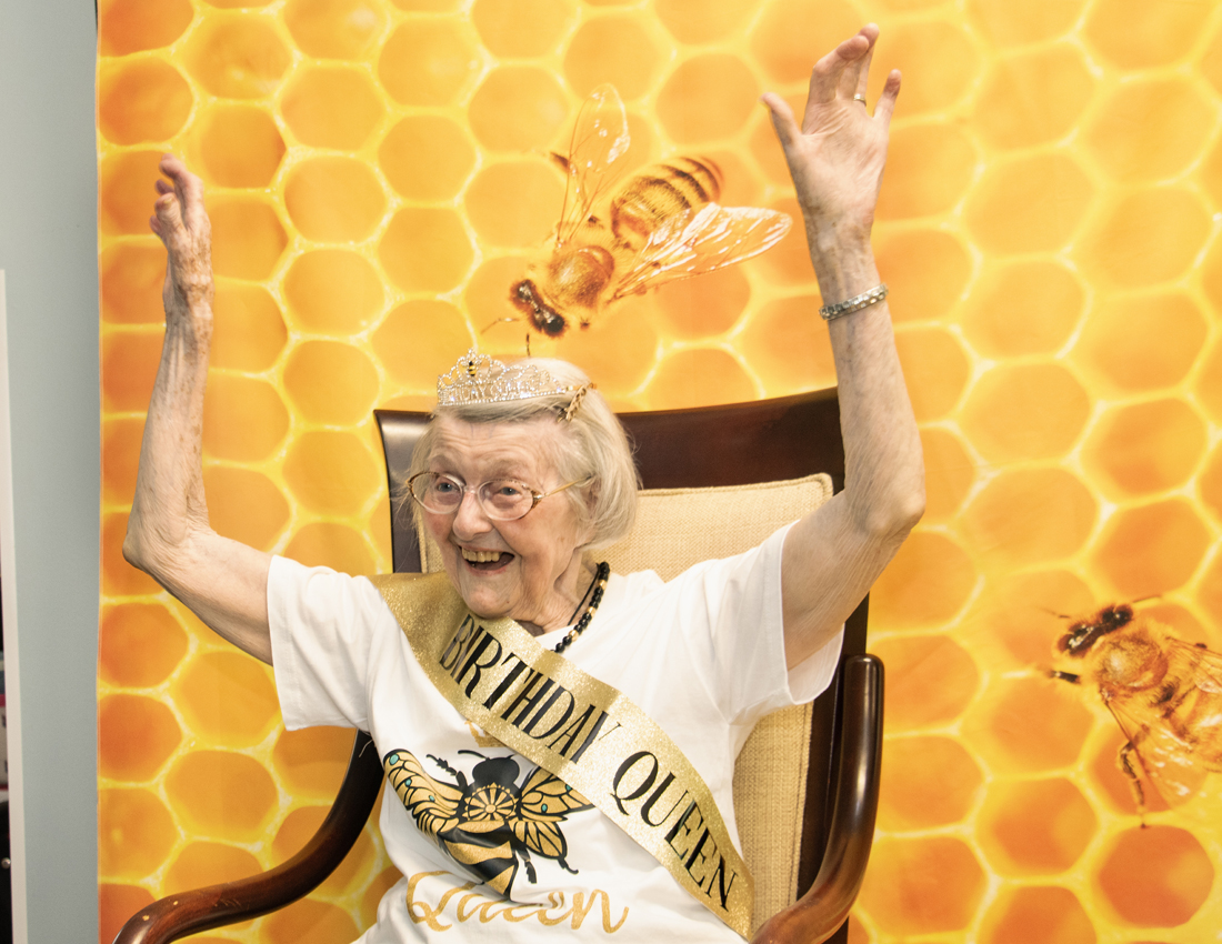 Mrs. Lib's 103rd Birthday at Magnolia Manor in Richmond Hill