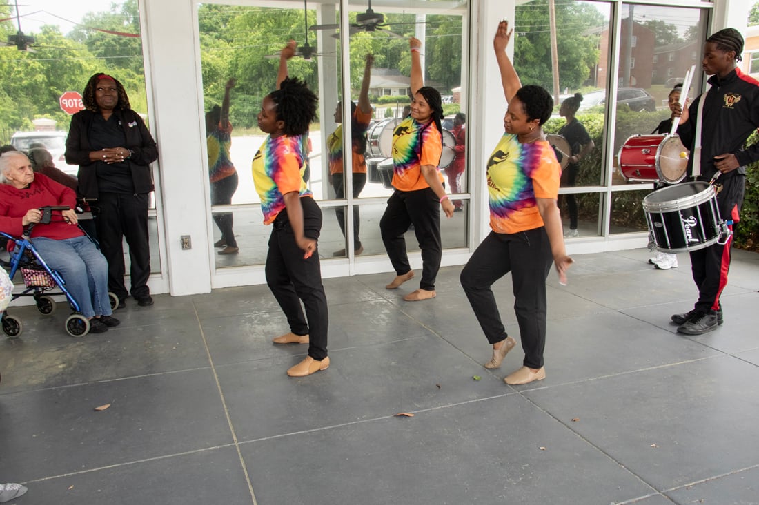 Columbus East 2025 NSNCW - Hardaway High Band Visit (5786)