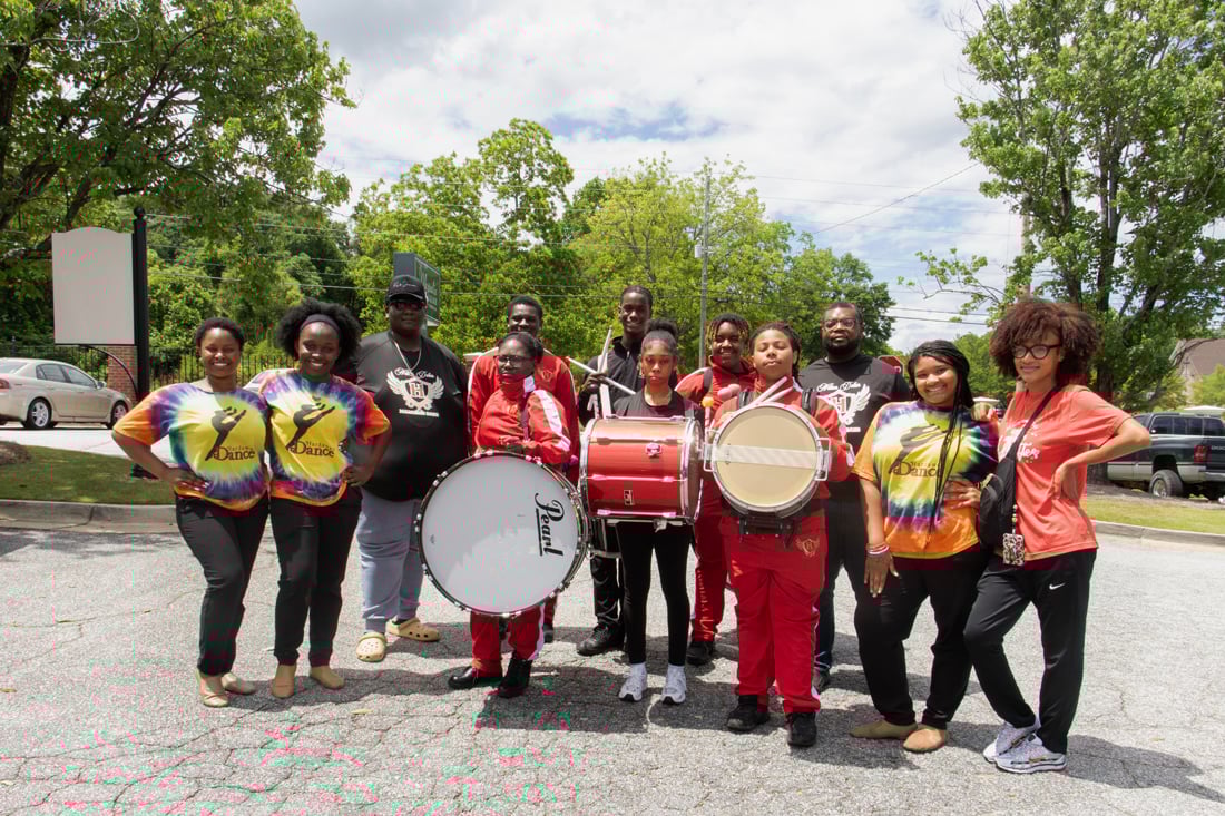Columbus East 2025 NSNCW - Hardaway High Band Visit (5876)