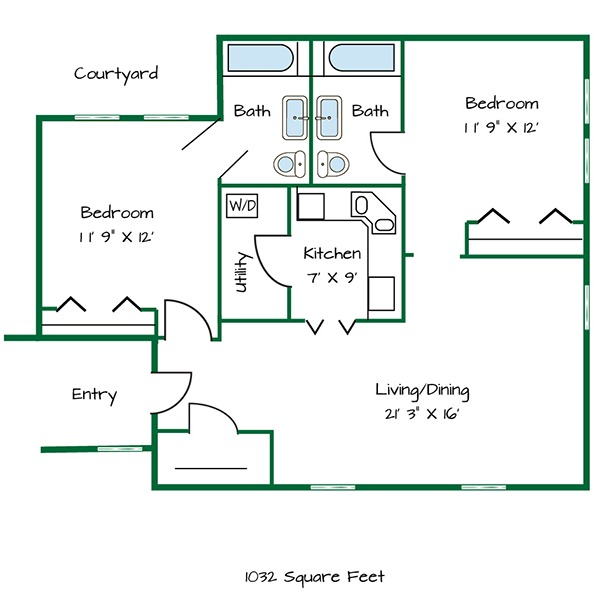 Two bedroom villa