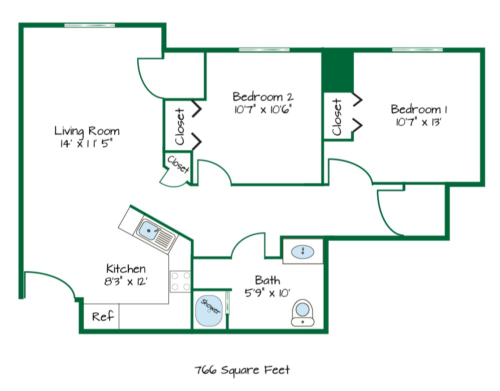 Two Bedroom Apartment