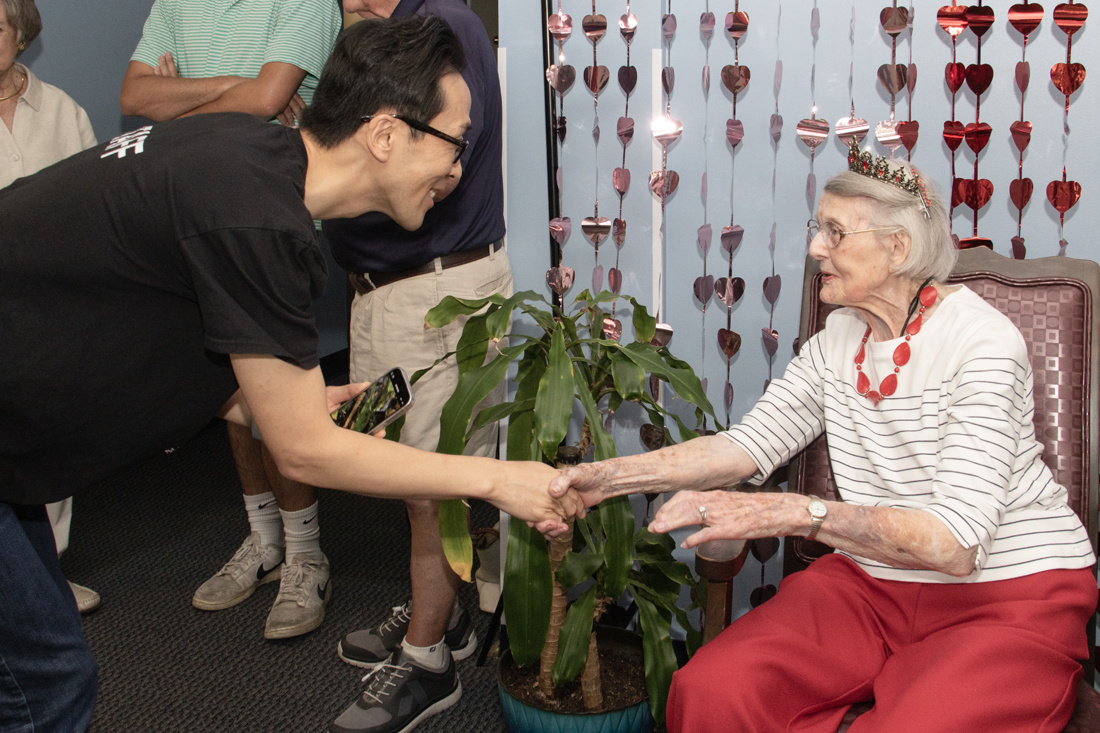 Richmond Hill Resident - Elizabeth Wilbanks 102nd Birthday (2460)